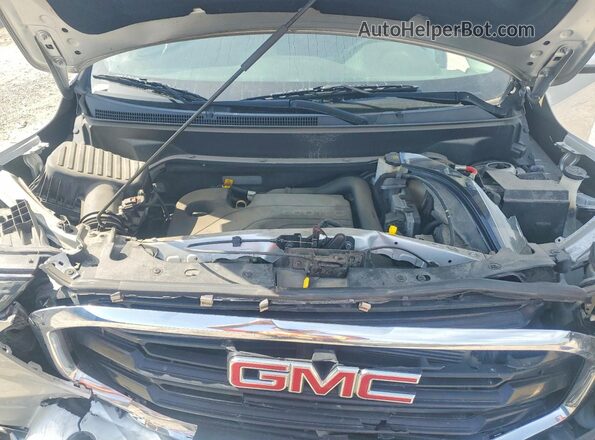 3GKALMEV4KL106078 2019 GMC TERRAIN Silver Vista del compartimento del motor
