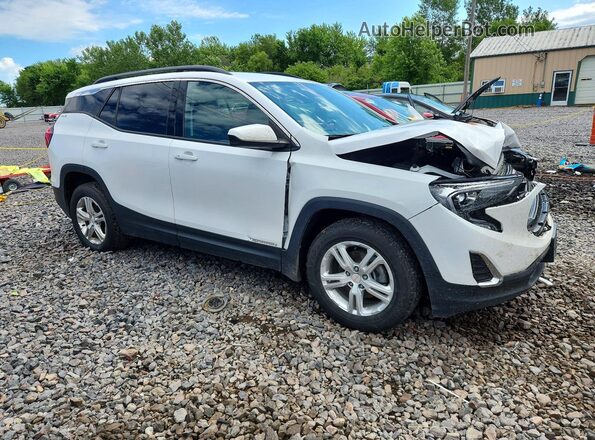 3GKALMEV4KL106680 2019 GMC TERRAIN Белый Передняя правая четверть