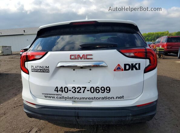 3GKALMEV4ML349165 2021 GMC TERRAIN White Вид ззаду
