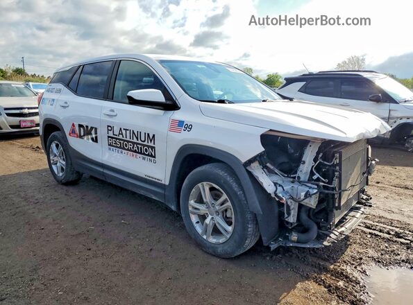 3GKALMEV4ML349165 2021 GMC TERRAIN White Передня права чверть