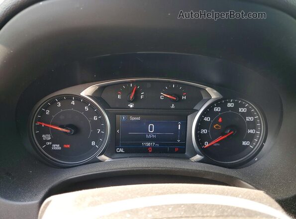 3GKALMEV4ML349165 2021 GMC TERRAIN White Вид щитка приладів