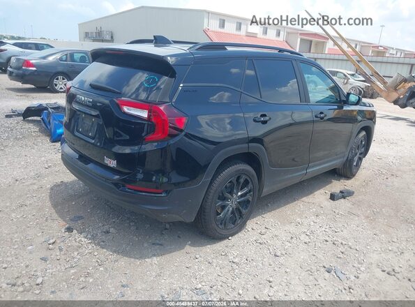 3GKALMEV4NL247107 2022 GMC TERRAIN Черный Задняя правая четверть
