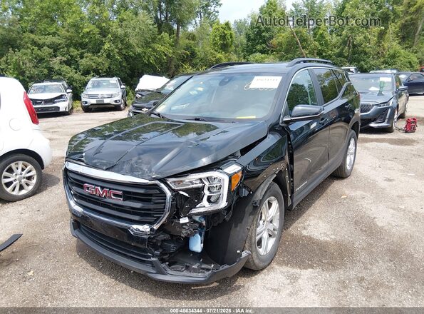 3GKALMEV4NL284531 2022 GMC TERRAIN Black Przód lewy
