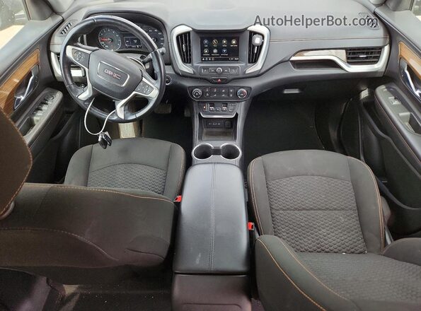 3GKALMEV5JL178700 2018 GMC TERRAIN Gray წინა პანელის ხედი