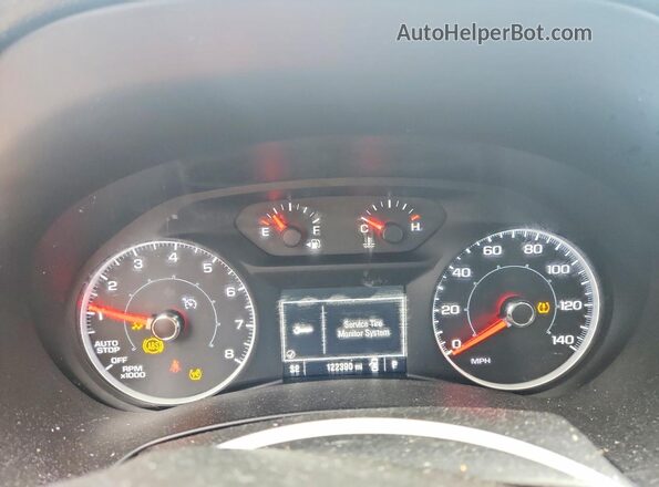 3GKALMEV5JL228480 2018 GMC TERRAIN Burgundy Instrument cluster view