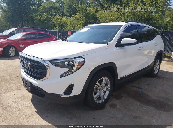 3GKALMEV5KL389137 2019 GMC TERRAIN White Vista tres cuartos delantera izquierda