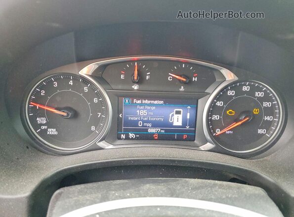 3GKALMEV5LL186024 2020 GMC TERRAIN Черный Вид щитка приборов