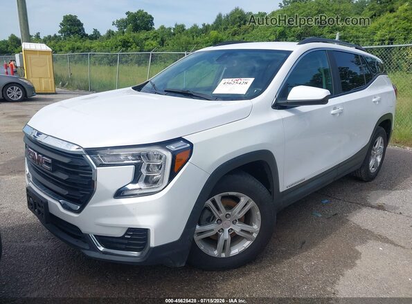 3GKALMEV5NL138316 2022 GMC TERRAIN White Vista tres cuartos delantera izquierda