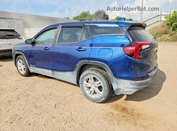 3GKALMEV5NL261985 2022 GMC TERRAIN Blue Trasero izquierdo