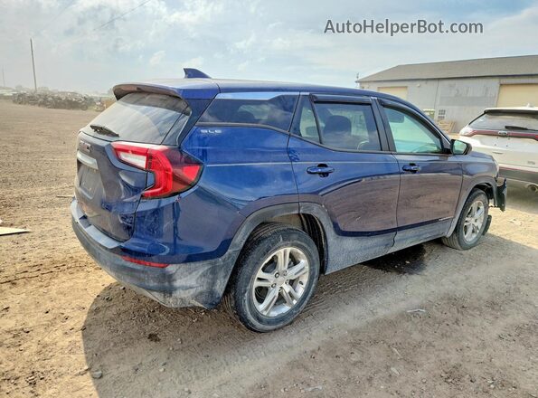 3GKALMEV5NL261985 2022 GMC TERRAIN Blue Trasero derecho