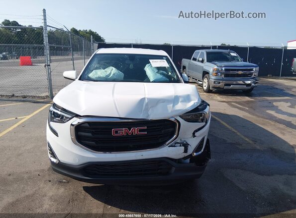 3GKALMEV6JL327745 2018 GMC TERRAIN White Առջևի վահանակի տեսք