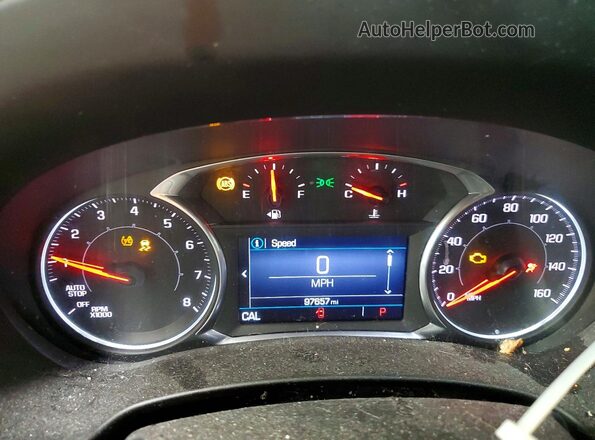 3GKALMEV6KL379569 2019 GMC TERRAIN Black Instrument cluster view