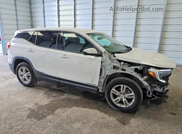 3GKALMEV6LL103653 2020 GMC TERRAIN White Delantero derecho