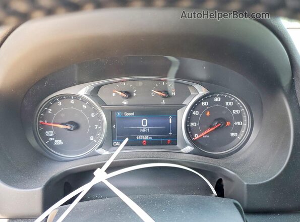 3GKALMEV6LL283135 2020 GMC TERRAIN Gray Вид щитка приладів