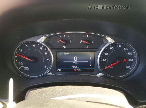 3GKALMEV6ML341942 2021 GMC TERRAIN White Instrument cluster view