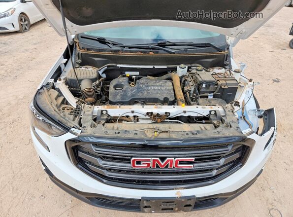 3GKALMEV6ML355551 2021 GMC TERRAIN White Engine compartment view