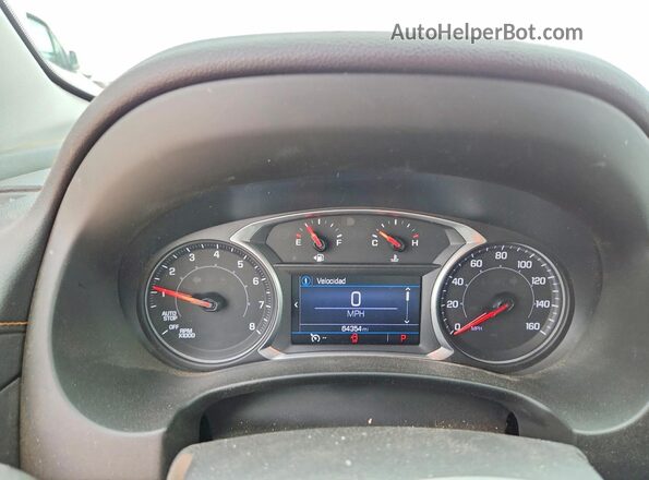 3GKALMEV6ML355551 2021 GMC TERRAIN White Instrument cluster view
