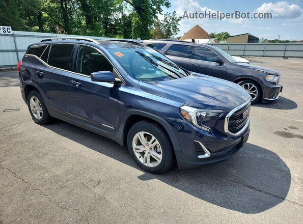 3GKALMEV7JL260749 2018 GMC TERRAIN Blue Delantero derecho