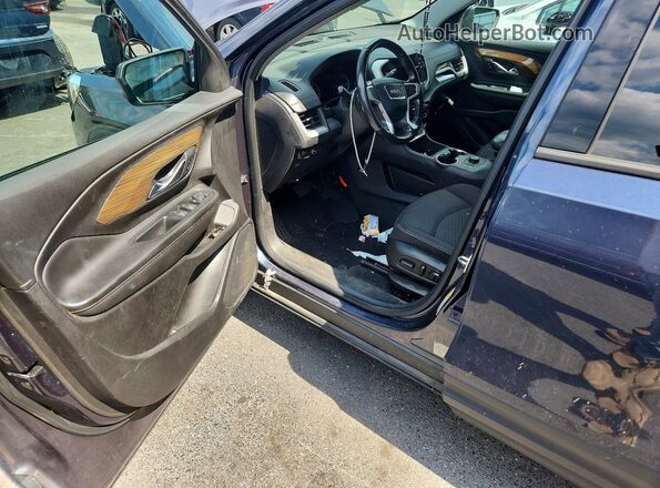 3GKALMEV7JL260749 2018 GMC TERRAIN Blue Vista del salpicadero