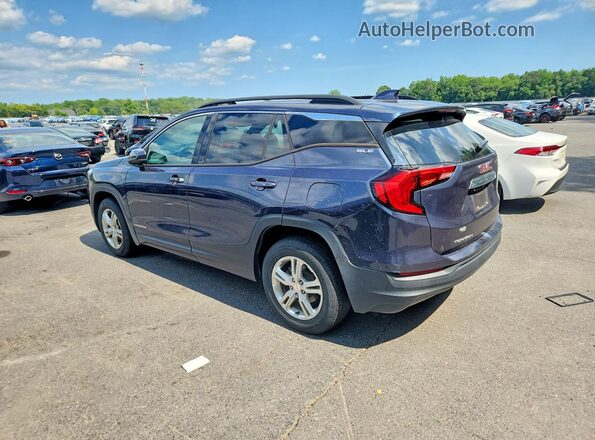 3GKALMEV7JL260749 2018 GMC TERRAIN Blue Trasero izquierdo