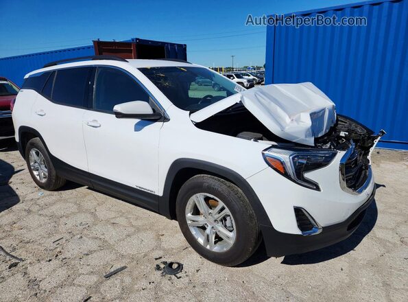 3GKALMEV7KL119262 2019 GMC TERRAIN Белый Передняя правая четверть