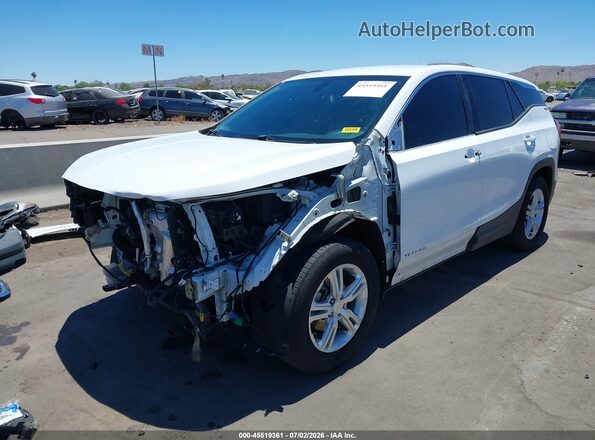 3GKALMEV7KL297849 2019 GMC TERRAIN White Vista tres cuartos delantera izquierda