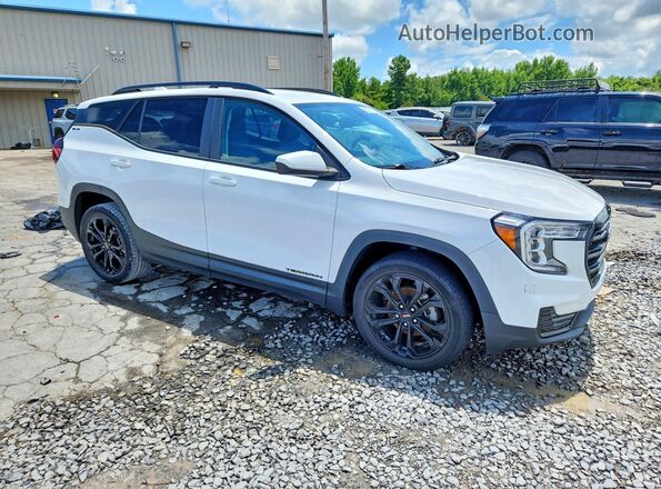3GKALMEV7NL237655 2022 GMC TERRAIN Белый Передняя правая четверть