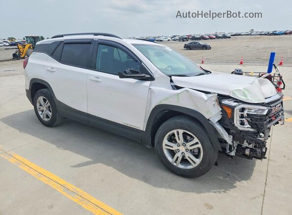 3GKALMEV7NL278500 2022 GMC TERRAIN White Передня права чверть