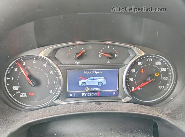 3GKALMEV8LL187992 2020 GMC TERRAIN White Widok zestawu wskaźników