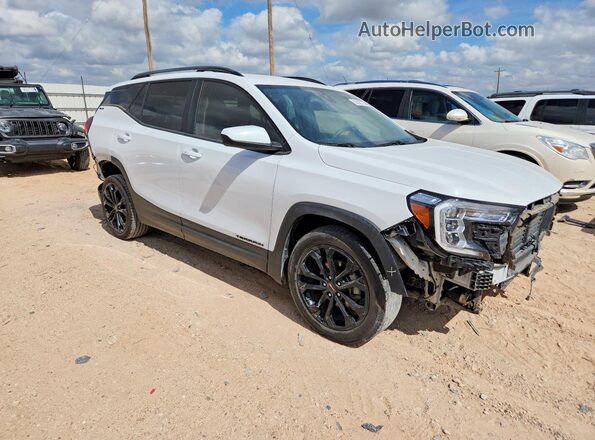 3GKALMEV8NL252455 2022 GMC TERRAIN Белый Передняя правая четверть