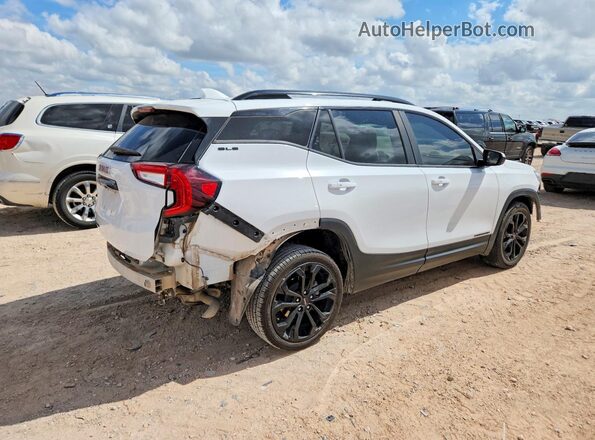 3GKALMEV8NL252455 2022 GMC TERRAIN Белый Задняя правая четверть