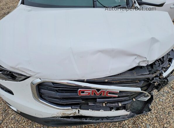3GKALMEV9JL309952 2018 GMC TERRAIN White ძრავის განყოფილების ხედი