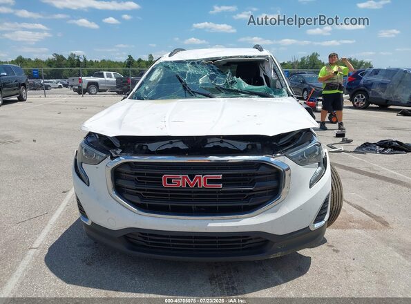 3GKALMEV9JL323849 2018 GMC TERRAIN White Widok zestawu wskaźników