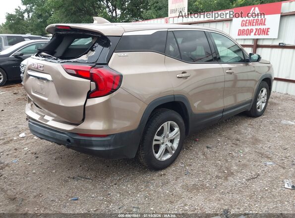 3GKALMEV9JL356480 2018 GMC TERRAIN Золотой Задняя правая четверть