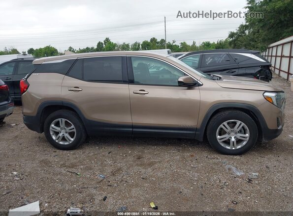 3GKALMEV9JL356480 2018 GMC TERRAIN Золотой Вид задней части салона