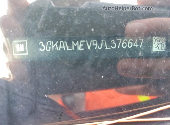 3GKALMEV9JL376647 2018 GMC TERRAIN Black ძრავის განყოფილების ხედი