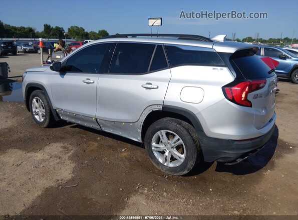 3GKALMEV9LL144942 2020 GMC TERRAIN Серебряный Задняя левая четверть