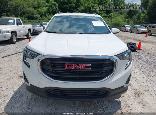 3GKALMEV9ML399107 2021 GMC TERRAIN White Instrument cluster view