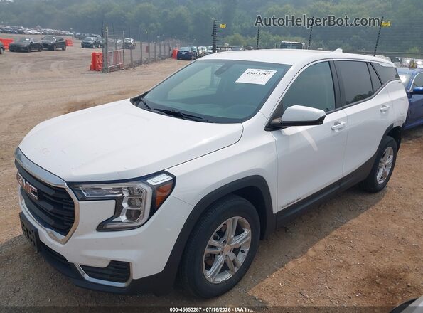3GKALMEV9NL248298 2022 GMC TERRAIN Белый Передняя левая четверть
