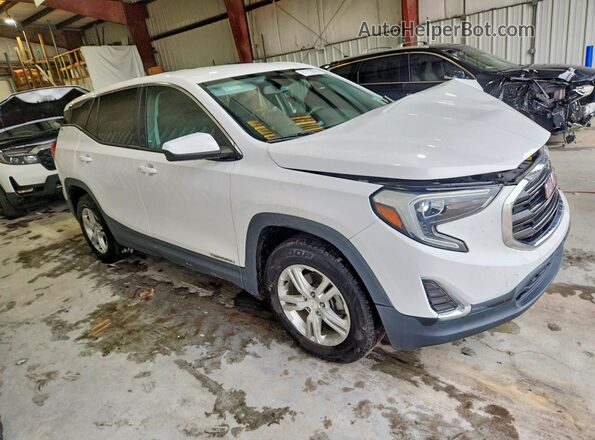 3GKALMEVXJL368220 2018 GMC TERRAIN Белый Передняя правая четверть