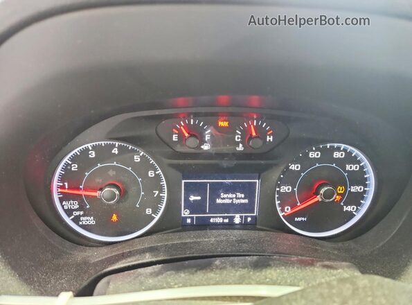 3GKALMEVXJL368220 2018 GMC TERRAIN Белый Вид щитка приборов