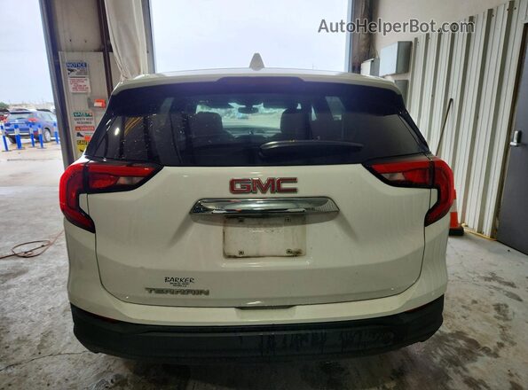 3GKALMEVXJL368220 2018 GMC TERRAIN Белый Вид сзади