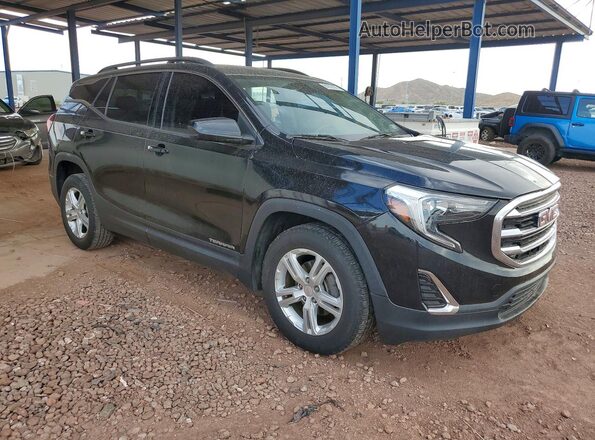 3GKALMEVXJL386801 2018 GMC TERRAIN Black Delantero derecho