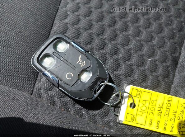 3GKALMEVXKL162980 2019 GMC TERRAIN Black Dashboard view