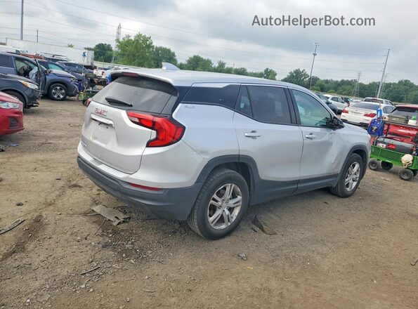 3GKALMEVXKL350589 2019 GMC TERRAIN Серебряный Задняя правая четверть