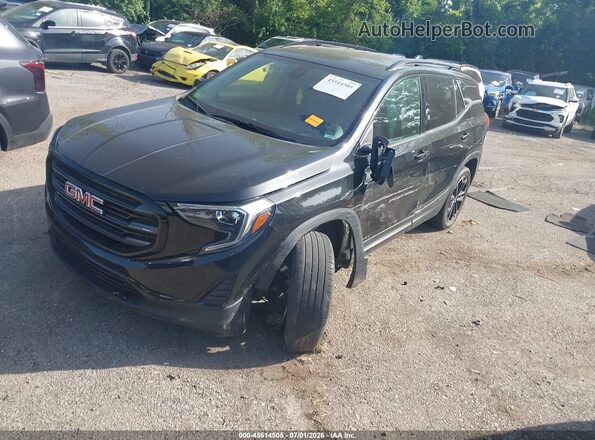 3GKALMEVXLL271196 2020 GMC TERRAIN Black Vista tres cuartos delantera izquierda