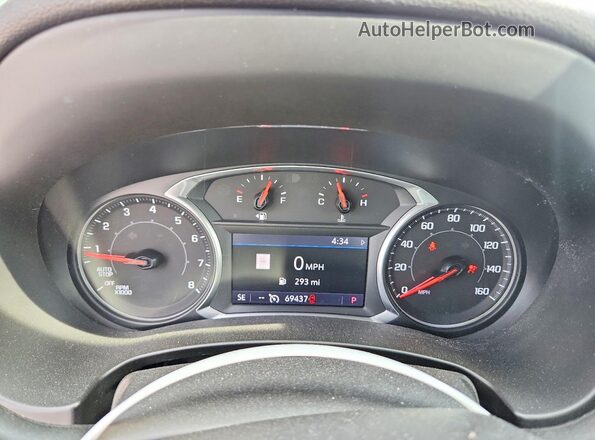 3GKALMEVXLL305752 2020 GMC TERRAIN Белый Вид щитка приборов