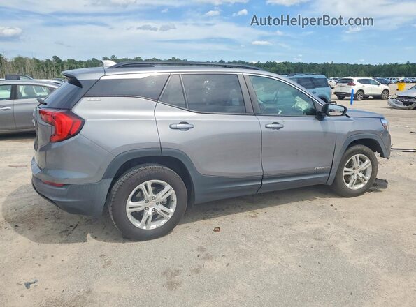 3GKALMEVXML380727 2021 GMC TERRAIN Gray Trasero derecho