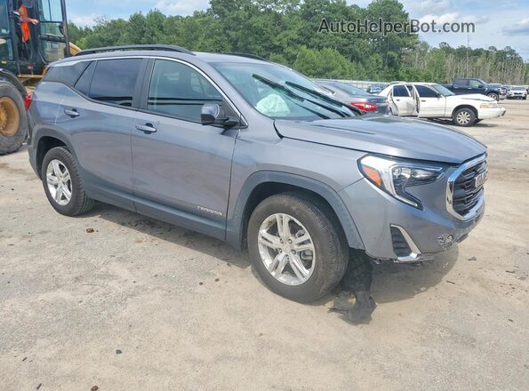 3GKALMEVXML380727 2021 GMC TERRAIN Gray Delantero derecho