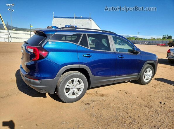 3GKALMEVXNL269967 2022 GMC TERRAIN Blue Задня права чверть